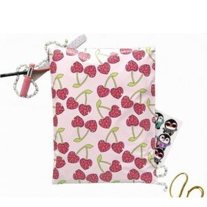 20 (10x13) Pink with Cherry Hearts Poly Mailers Poly Bags Shipping Bags